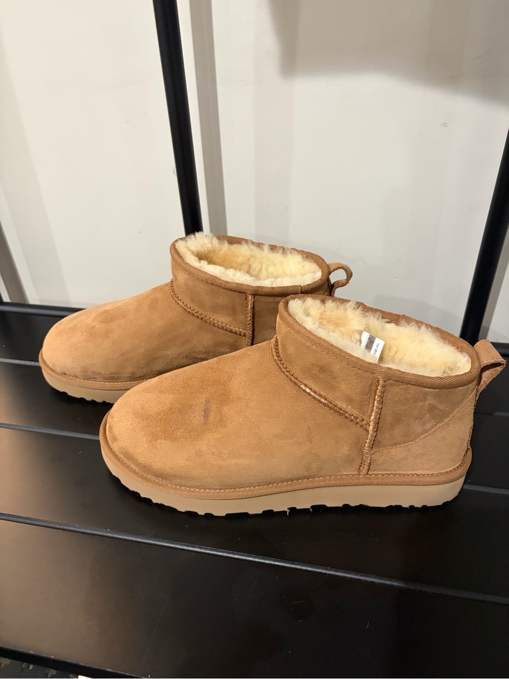 UGG Classic Ultra Mini Boots in Chestnut Color - Size 10